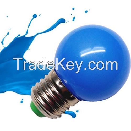 1W E27 red color G45 Energy saving lamp 220V LED bulb