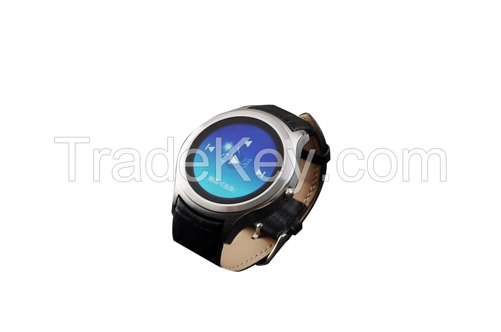 Circular smart bluetooth watch phone round screen step meter running watch movement 