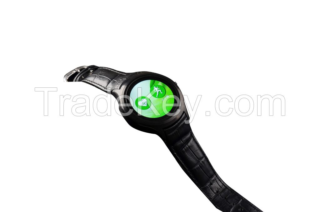 Circular smart bluetooth watch phone round screen step meter running watch movement 