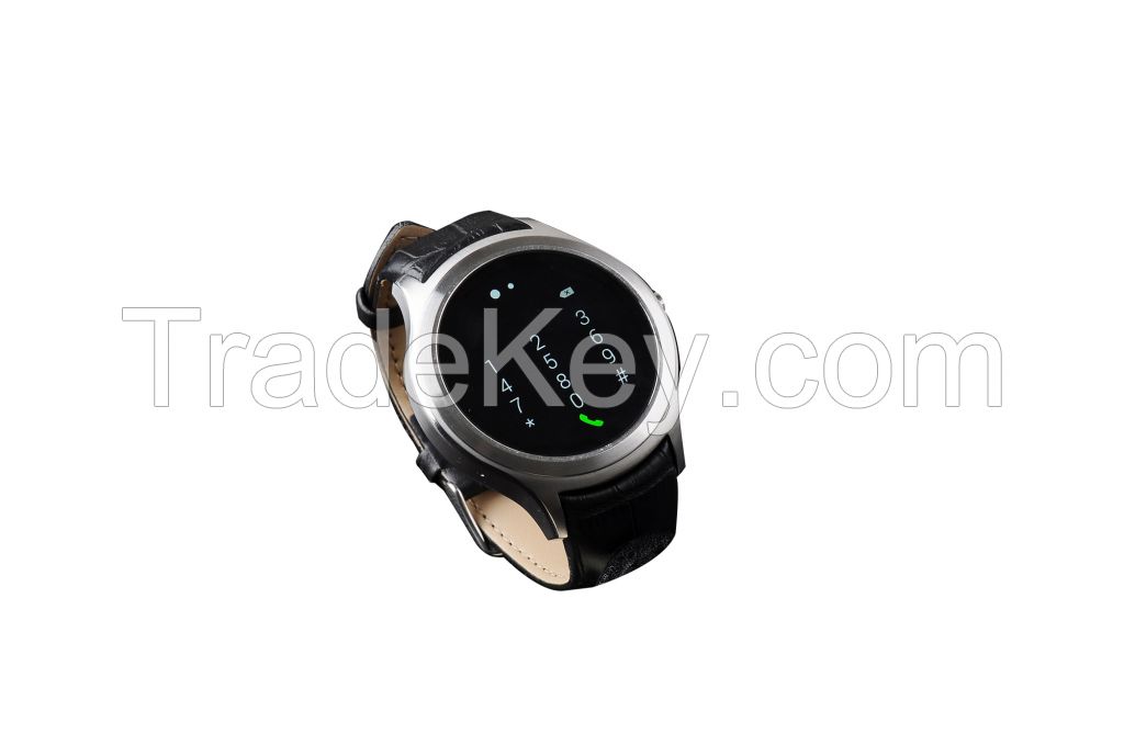 Circular smart bluetooth watch phone round screen step meter running watch movement 