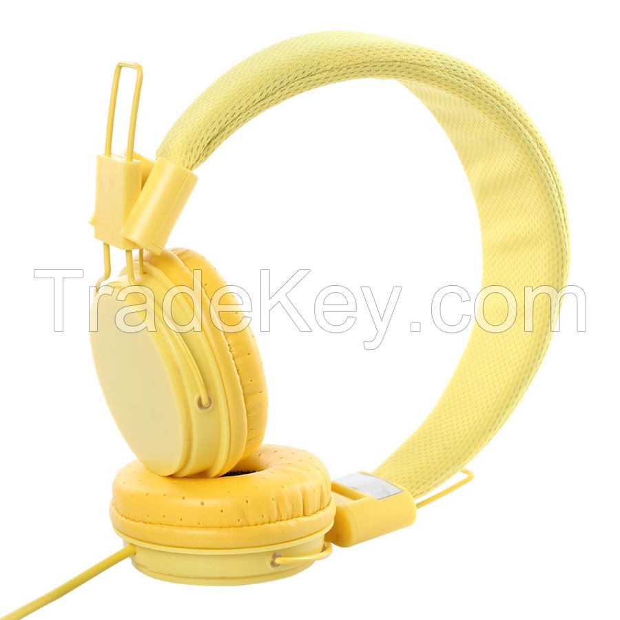 New colorful foldable headphone for mobile phone with mic