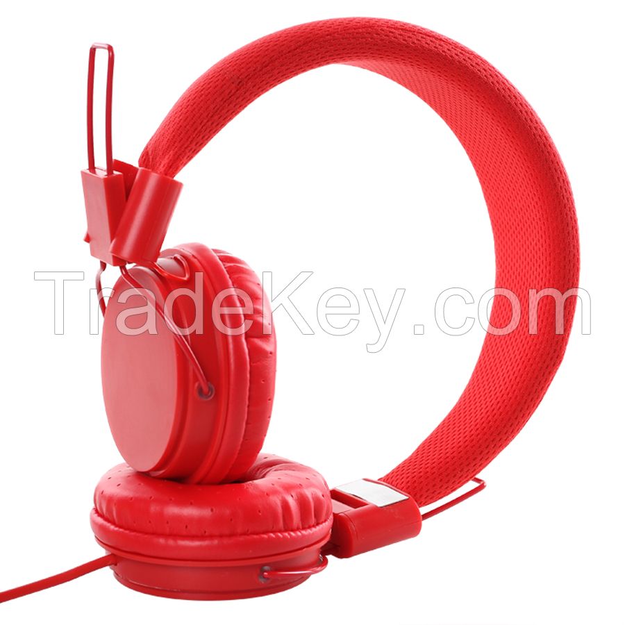 New colorful foldable headphone for mobile phone with mic