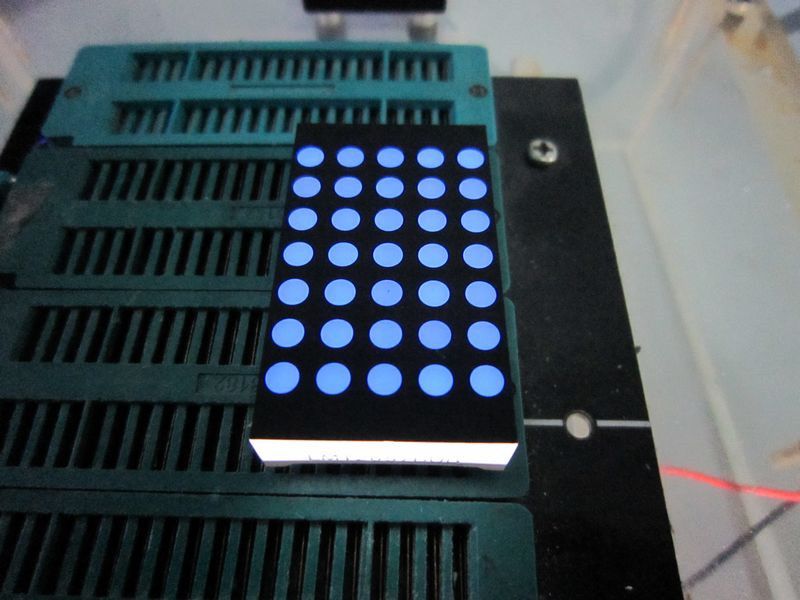 5X8 Round DOT 3 mm DOT Matrix LED Display 1.2'' Inch