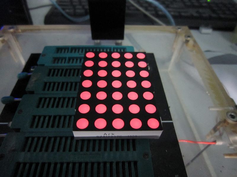 5X8 Round DOT 3 mm DOT Matrix LED Display 1.2'' Inch