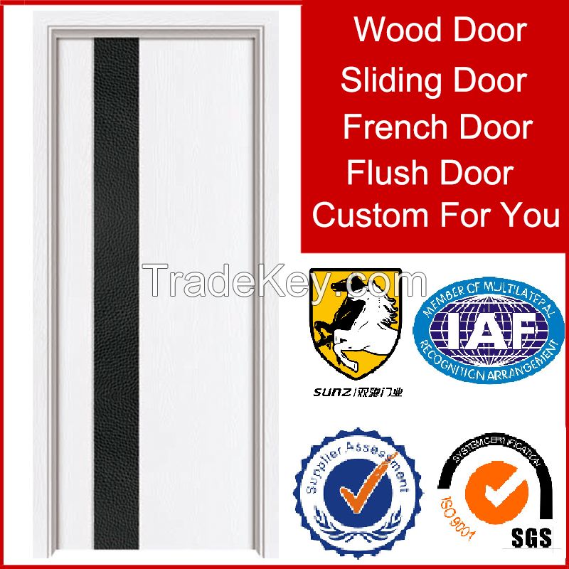 White primer new product interior wood door for living room