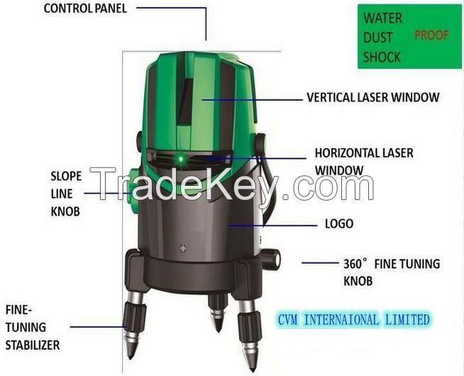 Green Line Laser level 4V1H