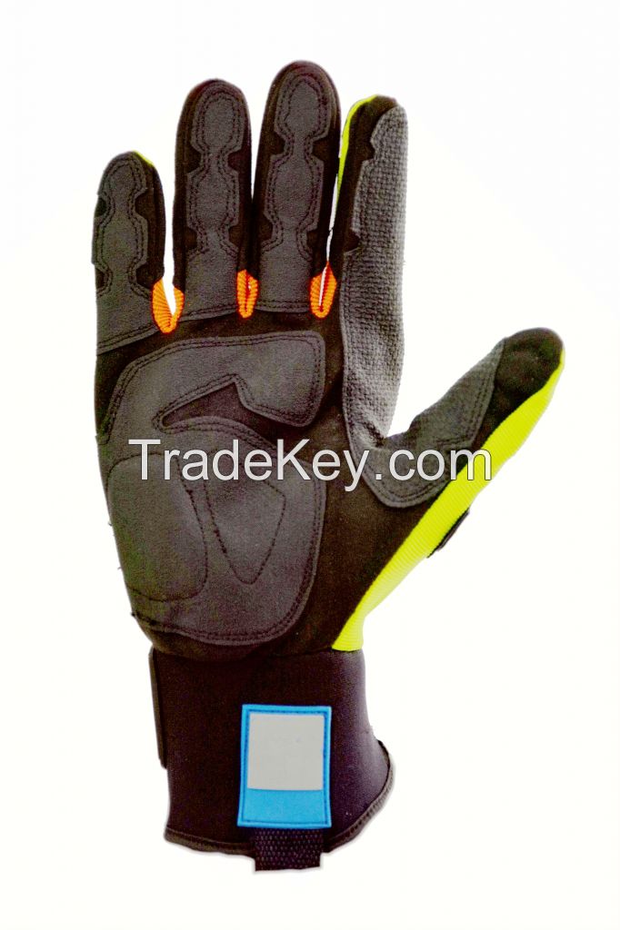 Slip Resistance and Anti-Cut Full Protection Synthetic Leather Safety Glove