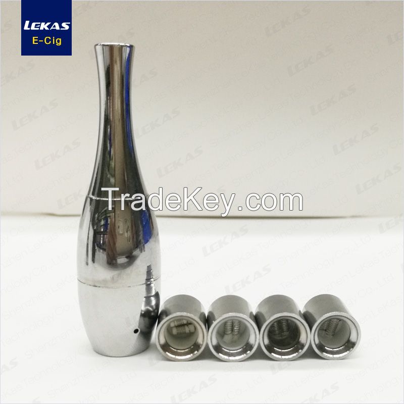 Cannon Bowling Vase Style Atomizer with Replaceable Coil Head Quartz dual coil Quartz Chamber fit eGo Battery Wax vaporizer  