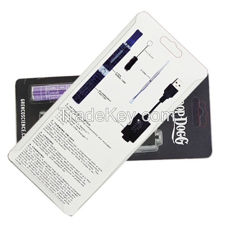 Snoop Dogg Blister Kit E Cigarettes Vaporizer kits snoop dog  Clone Blue G Pen Atomizer for Dry Herb DHL Free