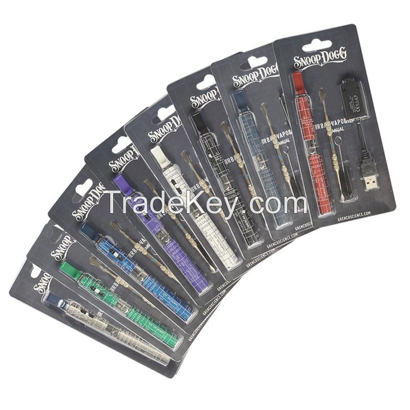 Snoop Dogg Blister Kit E Cigarettes Vaporizer kits snoop dog  Clone Blue G Pen Atomizer for Dry Herb DHL Free