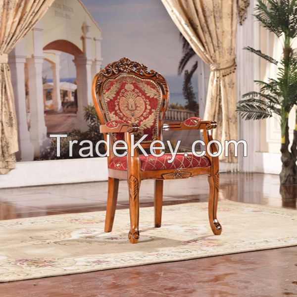 Solid rubber wood dining room chairs banquet chair