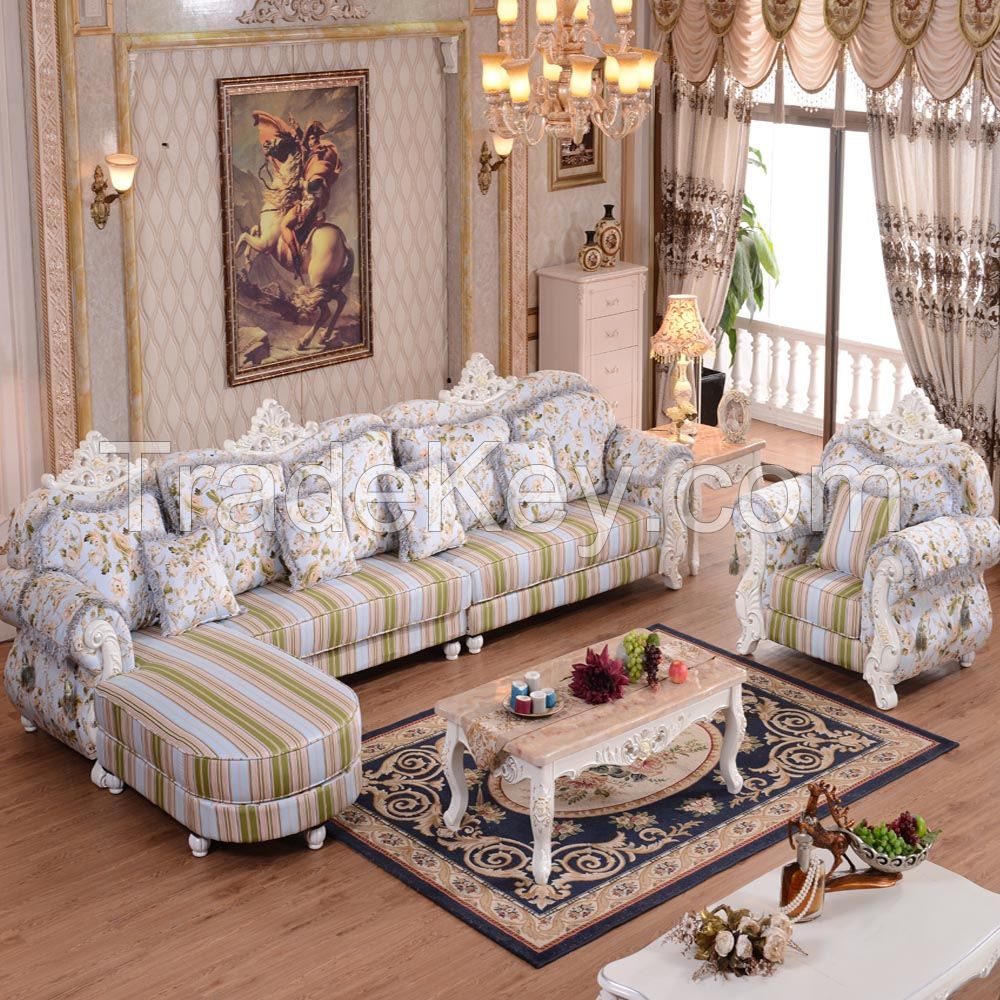 Modern sofa royal sofa set fabric cloth
