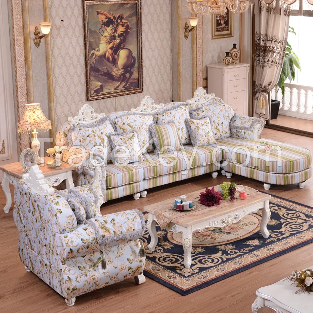 Modern sofa royal sofa set fabric cloth