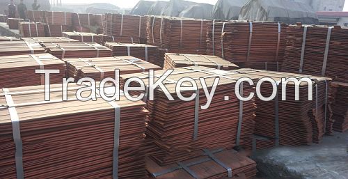 Copper cathodes 99.9% purity