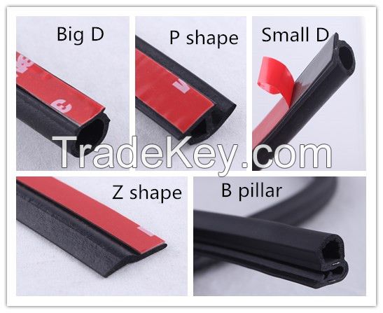 All car door and window self-adhesive EPDM rubber seal strip manufacturer