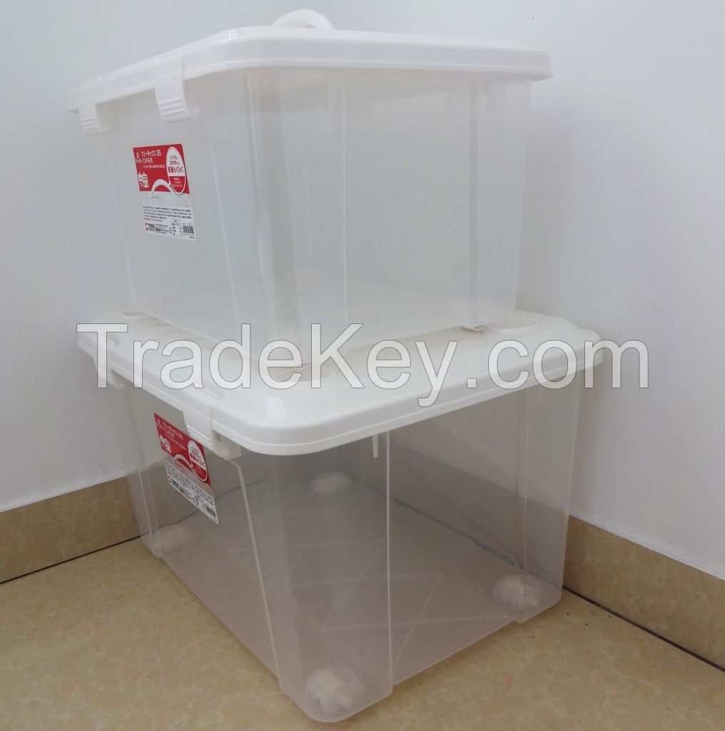55L Clear Plastic Storage Container with Lid
