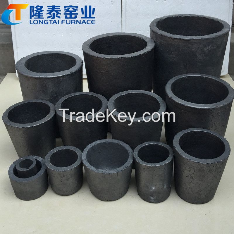 Clay graphite crucible SiC crucible for aluminum copper melting