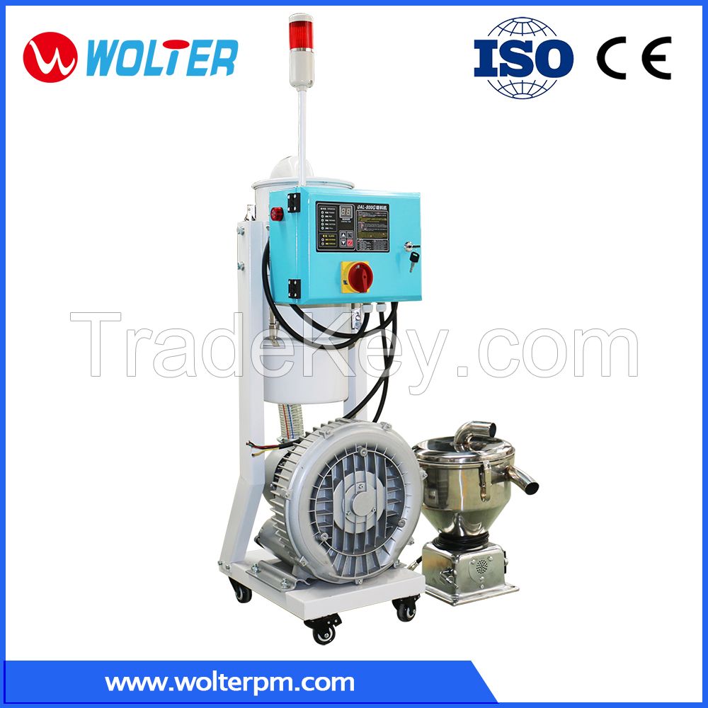 Auto dust collecting plastic material vacuum hopper loader