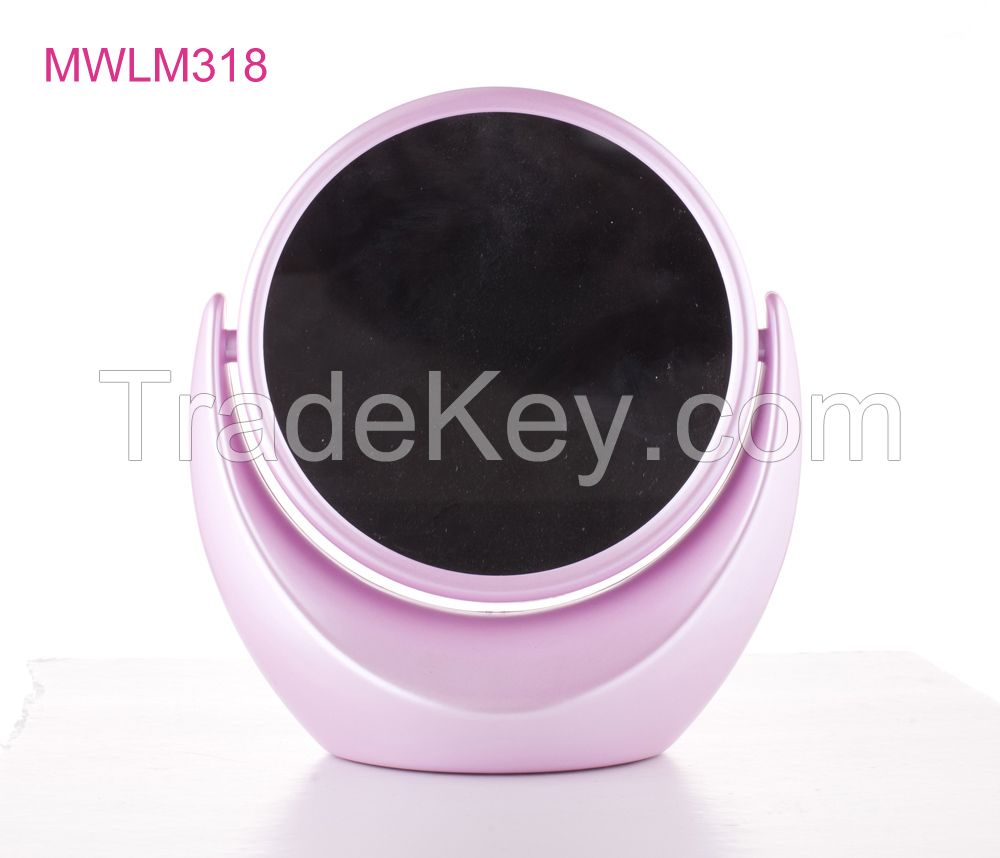 OEM Lighted 5 times magnification ledmakeup cosmetic mirror