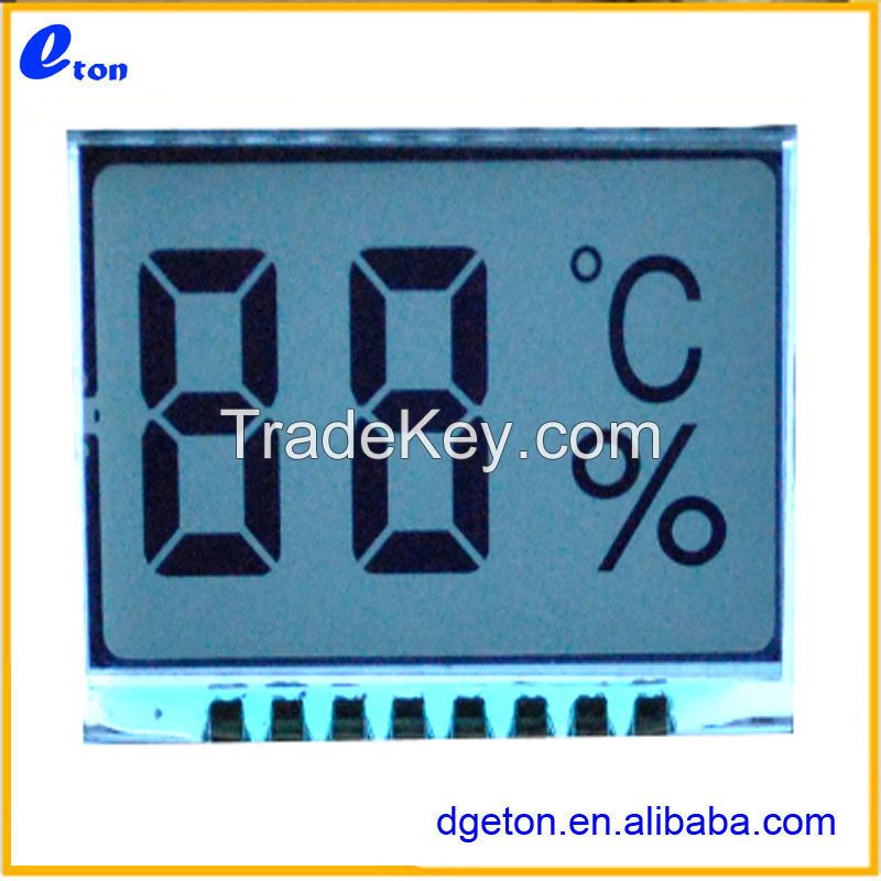 7 Segment LCD Display glass panel