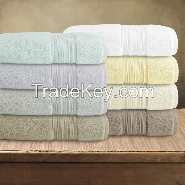 Bath Towel Soft Fluffy With Long Cotton Staple For Hotels 