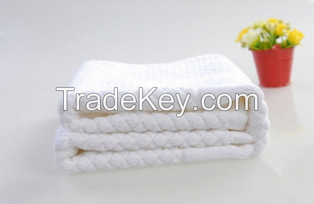 Hotel collections cotton diamond check skid resistance plus thicker bath mats