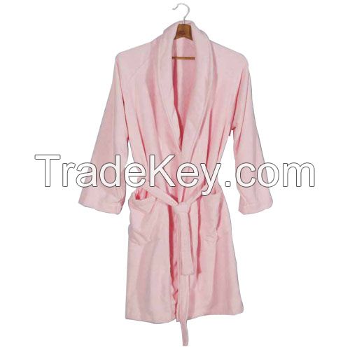 100% polyester Microfiber Bathrobes Housecoats for Mens and Ladies in stocks