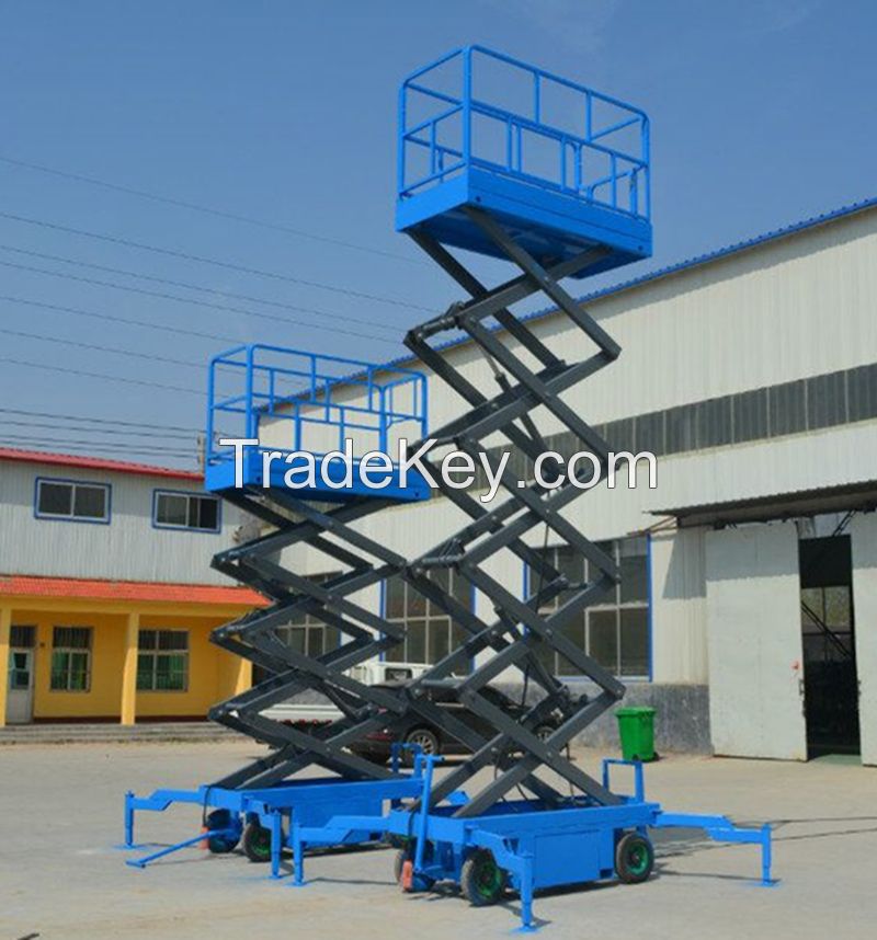 mobile hydraulic aerial work platform lift