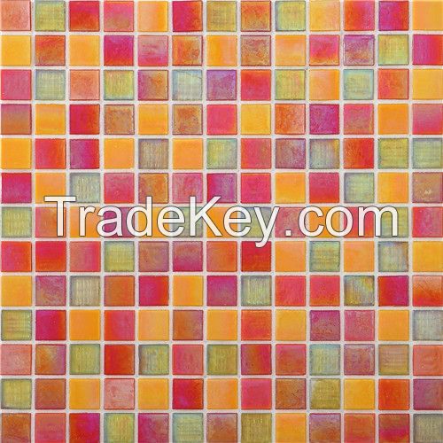 most popular china glass pebble mosaic tile