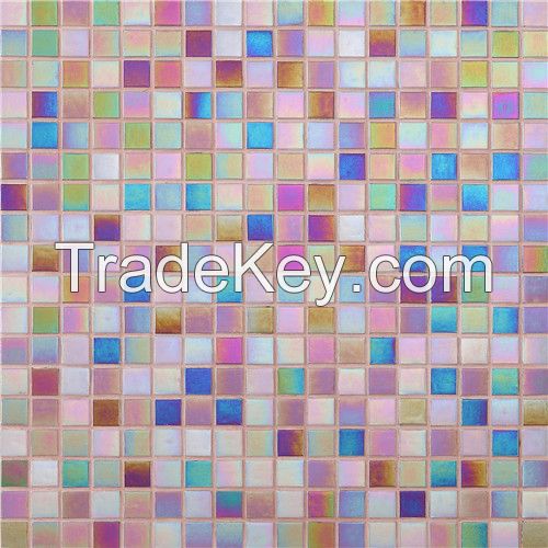 fashionable stainless steel metal and glass mosaic