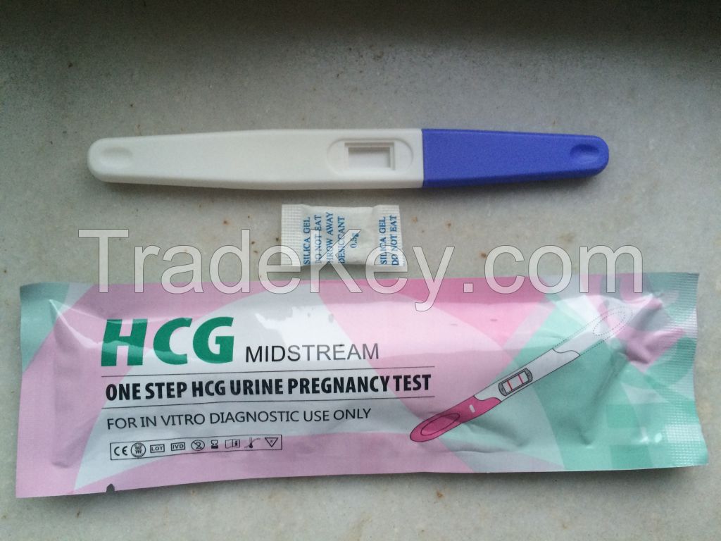 HCG pregnancy test kit 3.0mm;6.0mm midstream