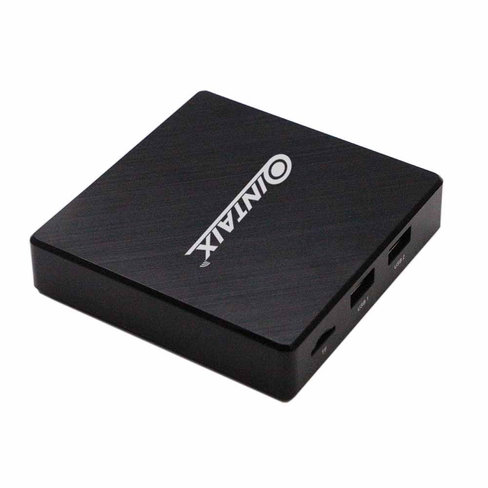 QINTAIX Amlogic S905X2 tv box 2gb ram 16gb rom 4k uhd media player quad core support RTC auto on/ff buil-in battery