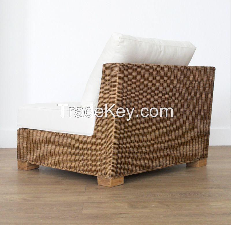 Natural rattan patio set, model MRW-SET-01-2P