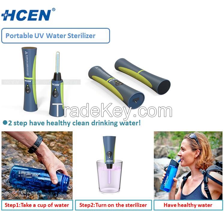 Outdoor camping use portable uv water sterilizer/ water putifier