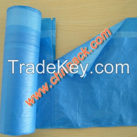 Disposable 13 gallon drawstring trash bags