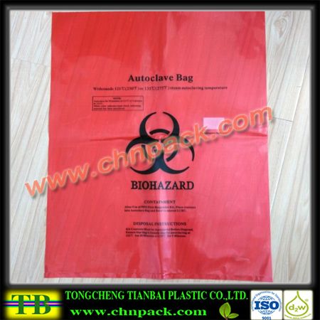 Medical autoclave biohazard bag