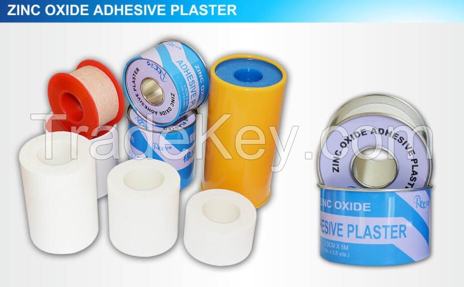 Zinc oxide adhesive plaster tape ZOP plaster  tape cotton tape