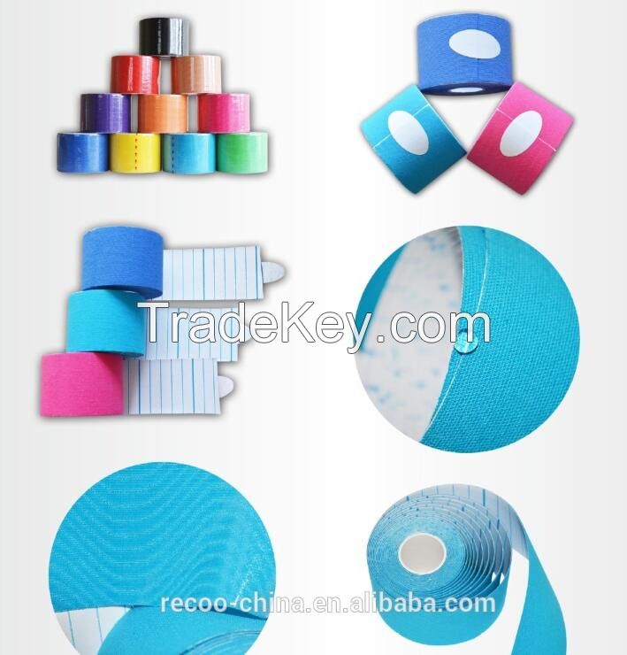 sports and kinesiology tape sport strapping tape with different colors