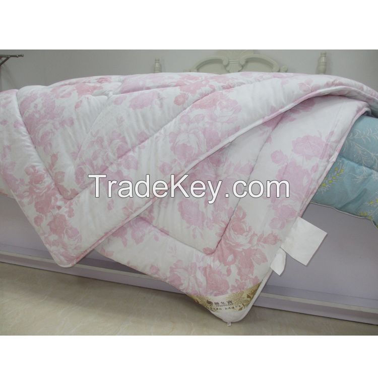 Egyptian cotton 100% pure oringil tussah silk comforter set wholesale