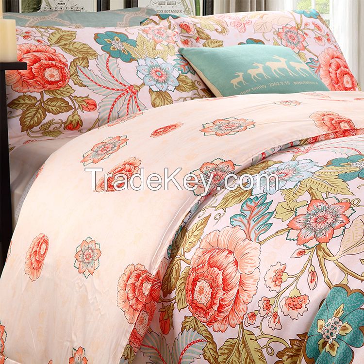 Waltz high quality satin cotton bed sheet set china home textile wholesale