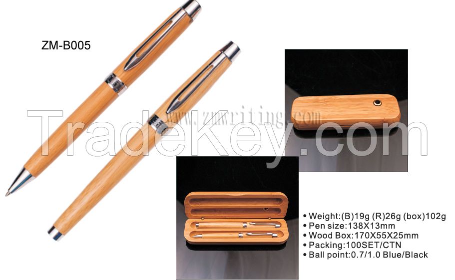 Bamboo pen set