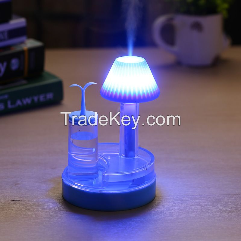 250ml , DC5V Green buds table LED nightlight with air purifier for hom