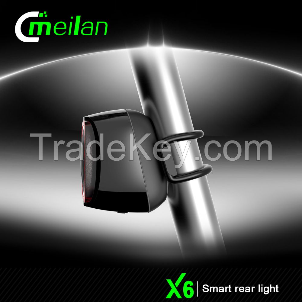 Meilan X6 USB Reachargeable LED Bike Rear Tail Light