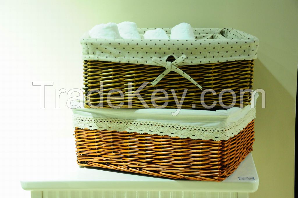 High quality delicate wicker storage basket