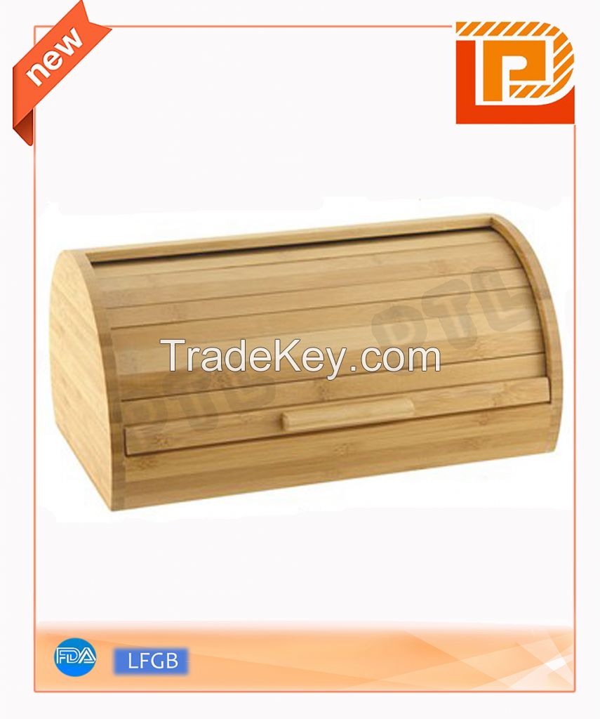 bamboo food holder with operable door