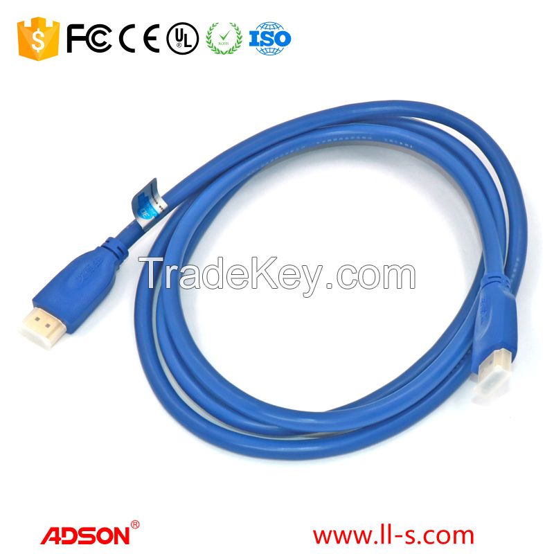 1.5m HDMI Cable HDMI 2.0 (4K @ 60Hz) Ready Braided Cord - High Speed 18Gbps - Gold Plated Connectors - Ethernet / Audio Return - Video 2160p HD 1080p 3D - up to 60M 200ft