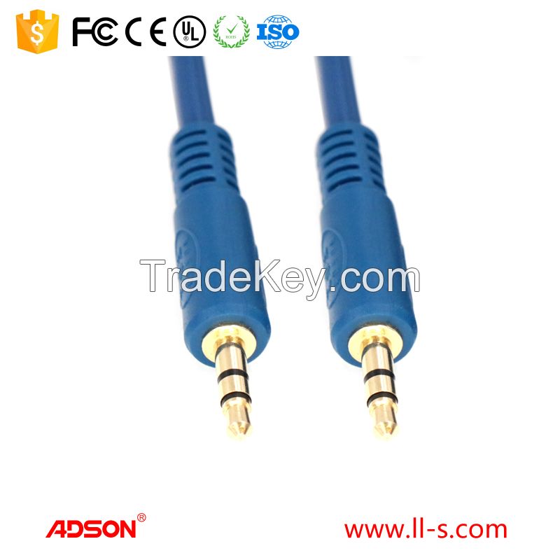 4.9ft 1.5m Adson AUX Cable Wire Male to Male Stereo Jack Plug Audio Cable DC3.5 M-M cable