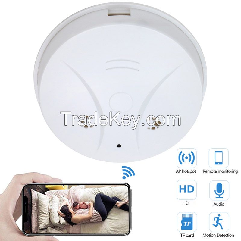 1080P Smoke Detector Spy WiFi Camera