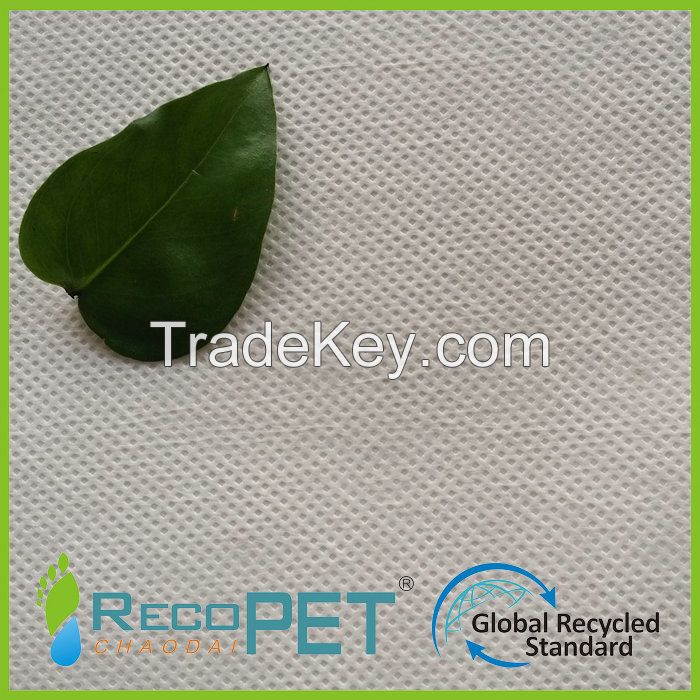 Recycled 100% RPET Calender Nonwoven Fabric