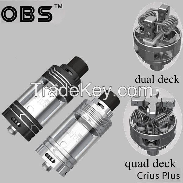 OBS Cius plus best RTA to Date e quad coil and dual Coil deck  clapton coil